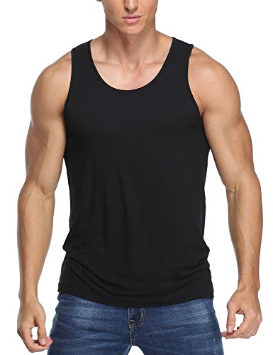 COLORFULLEAF Men's Tank Top Undershirt Bamboo Rayon Undershirts Moisture-Wicking Cool Slim Fit A-Shirts for Men2