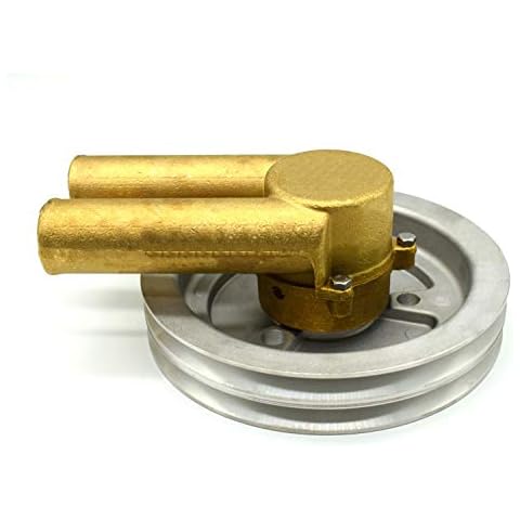 21214596 Sea Water Pump Compatible with Volvo Penta Belt Pulley 4.3 5.0 5.7 Engines Replace 21214596 3858229 Cover