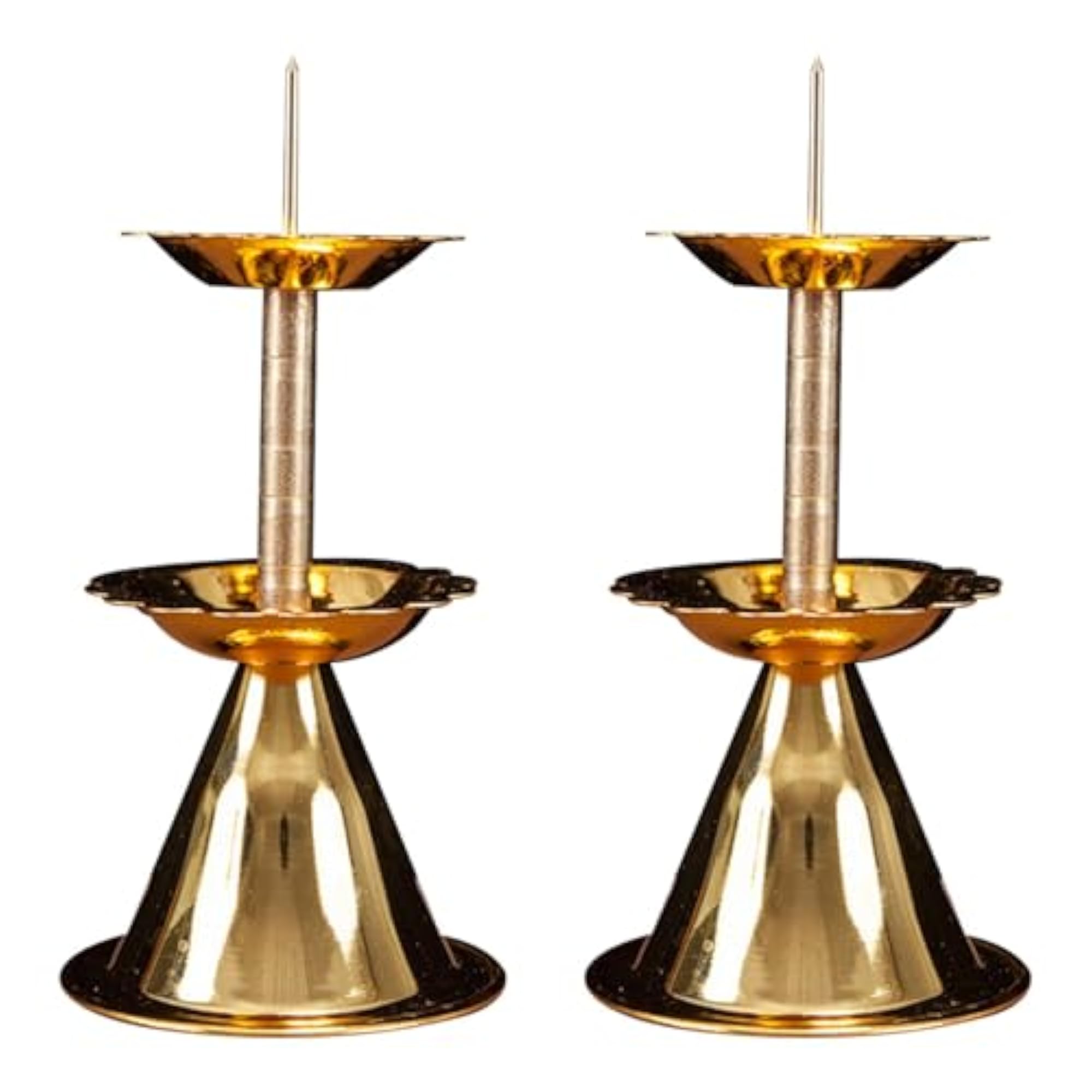 2X Buddhist Tealight Candle Holders Candelabra