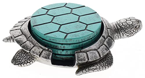 Sea Turtle Coaster Set - Nautical Ocean Beach Coastal Decor