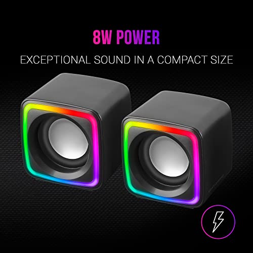 Mars Gaming MS1, Altoparlanti da Gioco 10W, sSubwoofer, 3.5mm Jack e USB, 6 Driver Audio - Immagine 1