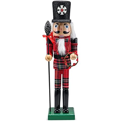 Ornativity Christmas Buffalo Plaid Nutcracker Cover