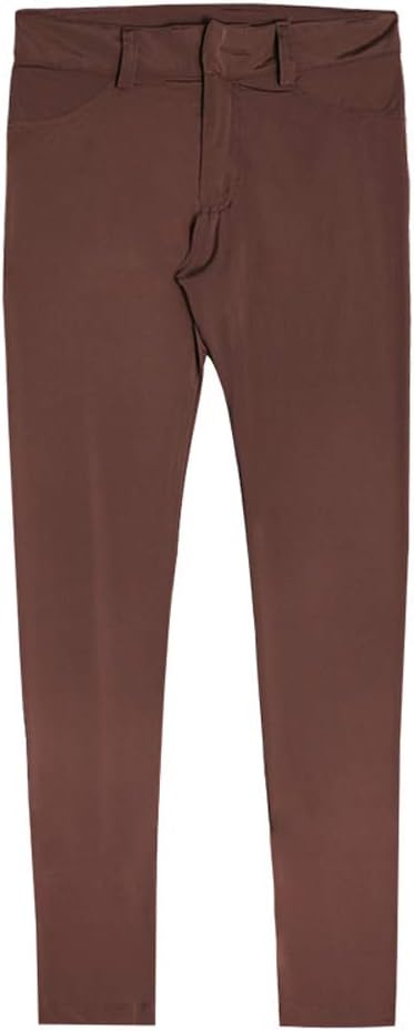 leesuo Men's Sexy Ice Silk Long Pants Super Smooth Skinny Leggings Sheer Tights Trousers