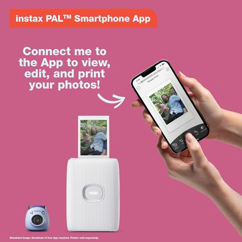 FUJIFILM INSTAX PAL Digital Camera (Portable Digicam Point and Shoot Camera, App Enabled, Print Compatible with Instax Link Printers, Instax Hybrid Cameras), Powder Pink by Fujifilm - Image 3