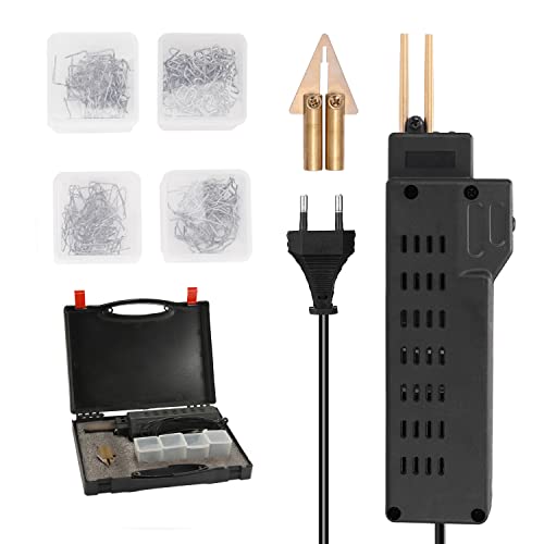 Geevorks 50W Soudage Plastique Machine 220V Pistolet à Souder Plastique Kit avec 200PCS Agrafeuse Chaud Machines de Soudage au Plastomère Soudure Réparation Outil Agrafeuses Chaudes 50W Cover