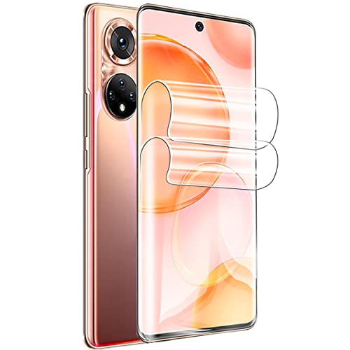 【2 Piezas】 Película de Hidrogel Protector de Pantalla Compatible con Honor 50 5G (6.57"), 【Alta Sensibilidad】【Fácil Instalación】Película Protectora de TPU Suave Transparente (Película no Templado) Cover