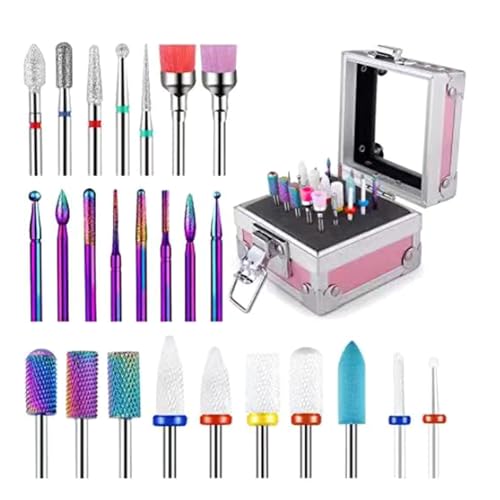 Foret à ongles en céramique 3/32 pouces pour corriger les défauts du gel et de l'acrylique