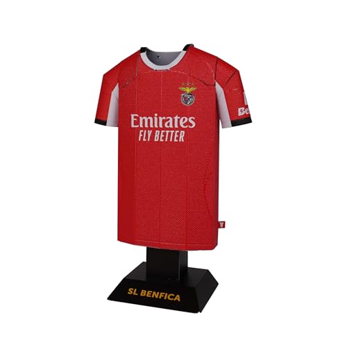 S.L. Benfica FC Soccer Jersey-Shaped Alloy Metal Desk Display Stand – Official Licensed Men’s Soccer Team Collectible Model (25/26 Home)