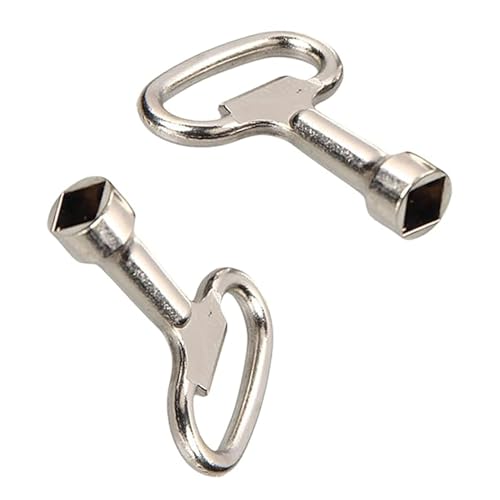 2 chiavi a bussola quadrate, chiave universale per armadio a 4 punti, rubinetto in metallo, rubinetto esterno, chiave di sfiato per riscaldamento, radiatore, contatore di corrente