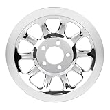 YDLMT Metal Outer Rear Drive Belt Pulley Cover Insert 66 Tooth Fit for Harley Softail Fat Boy