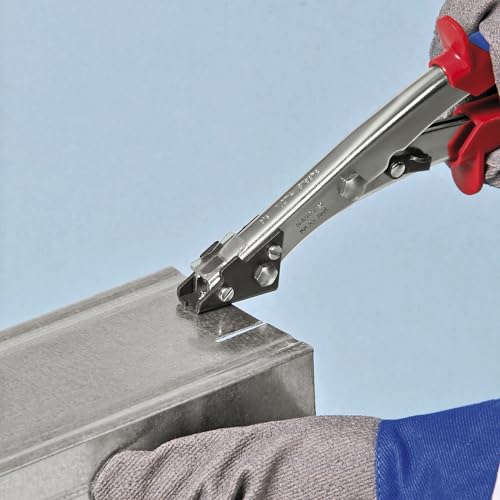 KNIPEX Tools - Sheet Metal Nibblers, Multi-Component (9055280), Red by KNIPEX - Image 3
