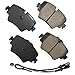 Akebono EUR1892 Ultra-Premium Ceramic Front Disc Brake Pads , GREY