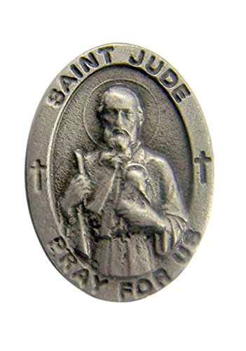 Fine Pewter Saint Jude Lapel Pin