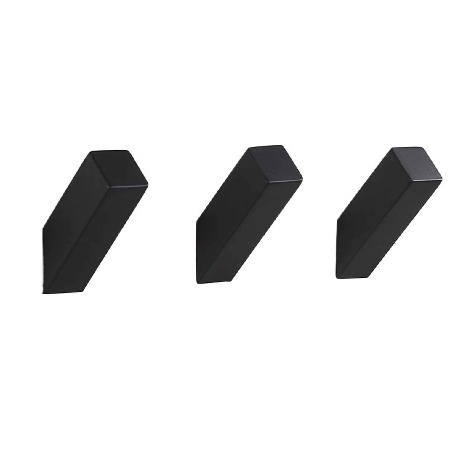 DVMSIEF Coat Hooks Wall-Mounted Black Towel Hook Stainless Steel Bath Robe, Suitable for Bathroom(Black-3)