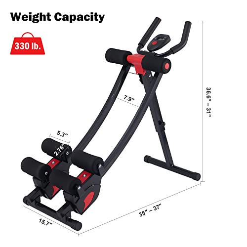 ZELUS Ab Crunch with Digital Display | Abdominal Training Machine with Independent Glide Paths and 4 Intensity Levels | Home Gym Ab Trainer Machine for Abdominal Leg and Arm Fitness, 330lb Cap by ZELUS - Image 6