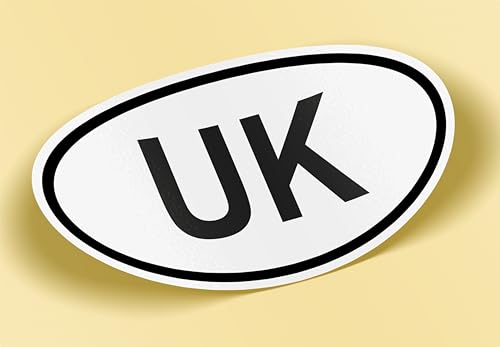 SC ® - Sticker/Autocollant - UK - Royaume-Uni - Abréviations et Codes des Noms de Pays (ISO) - 15 cm - Fabrication Française