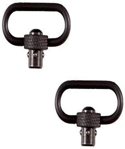 Allen Company Push Button QD Steel Gun Swivel, 1.25" with Loop, Black