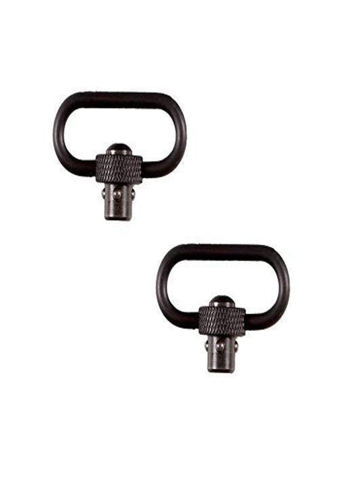 Allen Company Push Button QD Steel Gun Swivel, 1.25" with Loop, Black