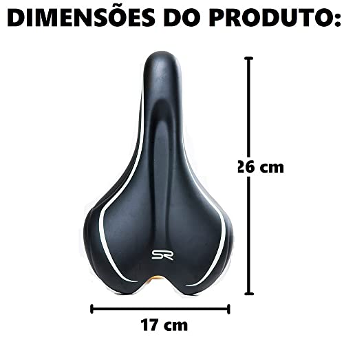 Banco Selim Selle Royal Para Bicicleta Mtb Xc Preto Branco