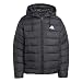 adidas Herren Essentials Climawarm 3 Stripes Synthetic Down Hooded Coat, black, S