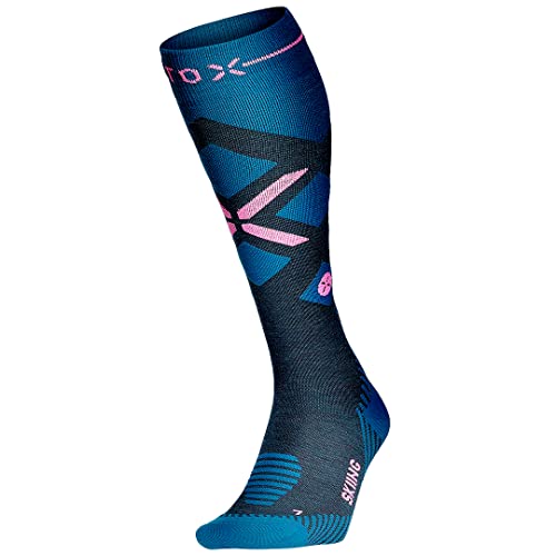 STOX Energy Socks | Skisocken für Damen | Premium Kompressionssocken | Skistrümpfe aus Merinowolle | Keine kalten Füße | Kein Krampf | Snowboard Socken