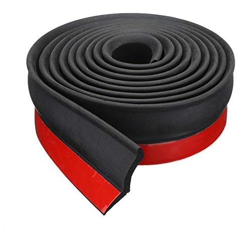 Rubber Seal Strip, Garage Door Weather Strip Tape Multipurpose Door Bottom Weather Edge Trim Full Wrap Bottom Seal Strip Cover