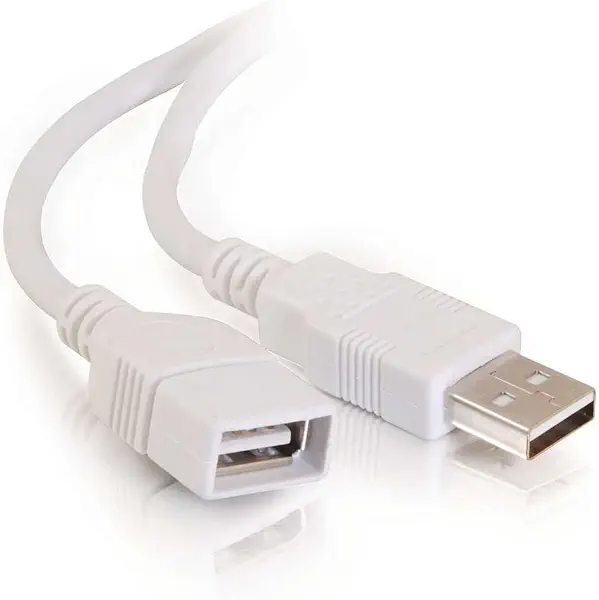 سعر ومواصفات كابل وصلة من USB 2.0 A ذكر الي A انثي طول 1 متر، (KX 2466) لون ابيض من كيندكس (B0B8WF7T91) على Amazon EG