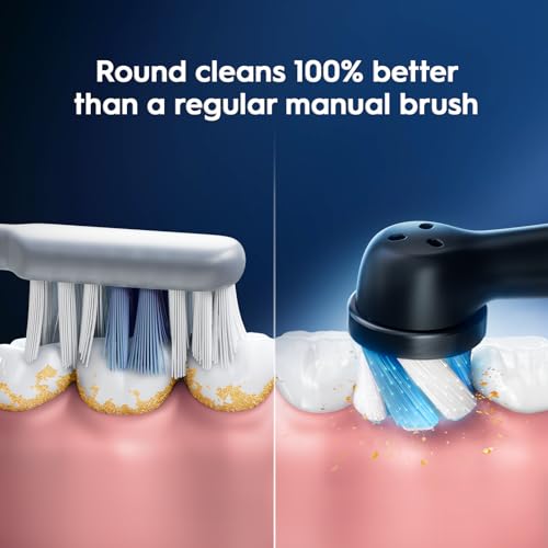 Oral-B iO Series Ultimate Clean Electric Toothbrush Replacement Brush Heads for an Oral-B Electric Toothbrush, 4 Count, Black by Oral-B - Image 3