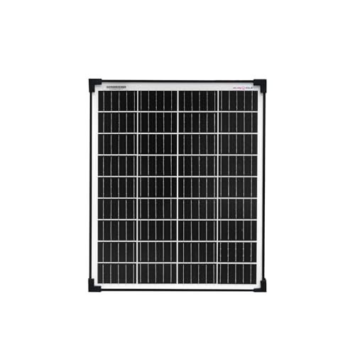 enjoy solar® 30W 12V Monokristallines Solarmodul, 182mm Solarzellen 10 Busbars Solarpanel ideal für Wohnmobil, Balkonanlage, Gartenhäuse, Boot