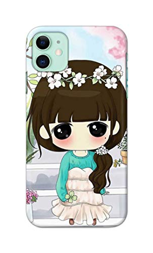 Image of PRINTFIDAA Cartoon Girl Printed Designer Hard Back Case Cover for Apple iPhone 11 (6.1 inch), A2221, A2111 -(SF) MVN1009