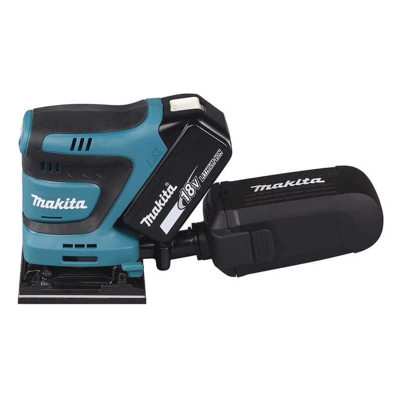 Makita DBO480ZJ Schwingschleifer 18 V LXT 112 x 102 mm (nur Produkt) aus Makpac
