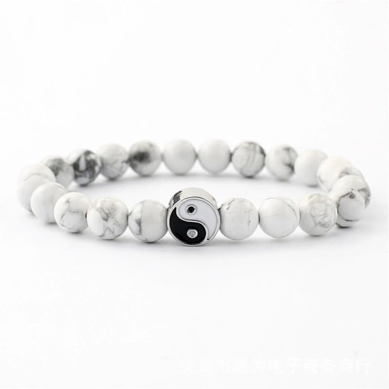 Yin Yang Bracelet, Friendship Bracelet for 3, Tai Chi Gifts, Matching Yin Yang Beaded Bracelet - Image 7