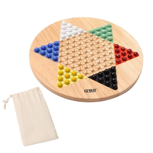 Juego de Mesa Damas Chinas GSE con Tablero de Madera 15" miniatura 1