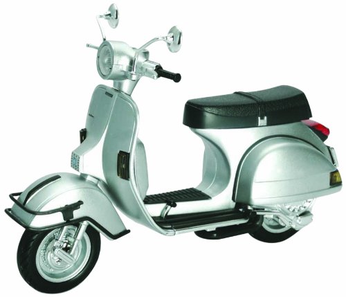 Newray 42122 – Vespa P200E 1978, Escala 1:12, Die Cast, Plateado