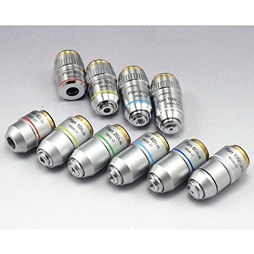Microscope Biological Microscope Plan Objective Lens 4X 10X 20X 40X 60X 100X Thread 160/0.17(Type B 40X)