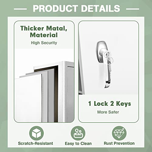 image for INTERGREAT Metal Storage Cabinet with Doors, Locking Steel Storage Cab