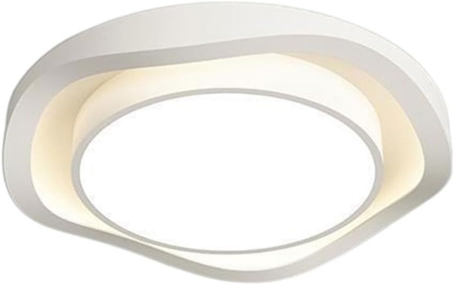 round Modern Flush Mount Lighting Fixture Contemporary Saving Chandelier Lighting, Nordic Style Bedroom Cloakroom Ceiling Lamp Fixture Double-Layer Lighting Fixtures Ceiling for Bedroom/a/50