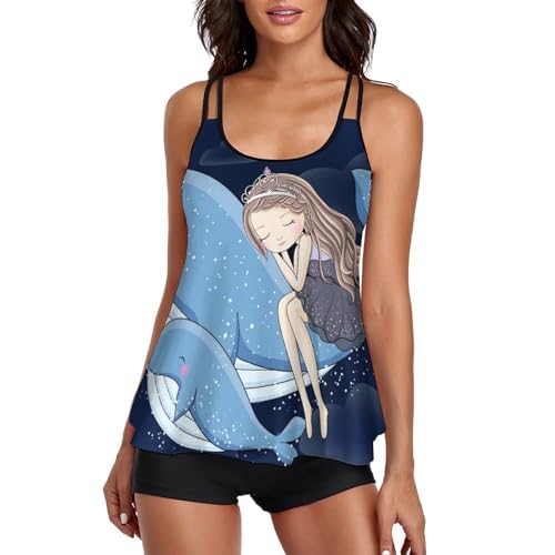 Maillot de bain tankini femme ensemble bikini short garçon robe plage shorty confortable
