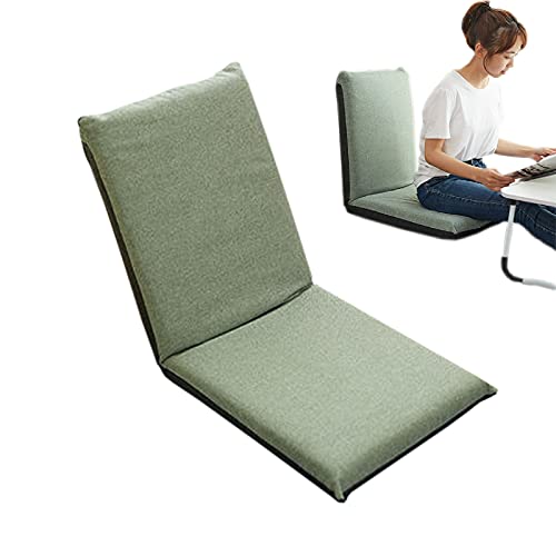 Silla De Suelo Japonesa con Respaldo Ajustable, Silla De Piso Gamer, Silla De Piso Meditacion, Silla De Piso Plegable, Silla Japonesa Ergonomica, Meditation Chair, Sofa PerezosoGreen