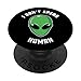 Testa Aliena Verde Non Parlo UFO Fan UFO Umano PopSockets PopGrip Intercambiabile