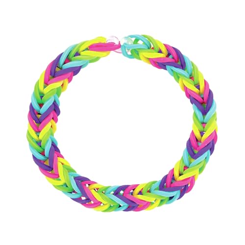 Cra Z Art Cra-Z-Loom Ultimate Tub 8000 Latex Free Rubber Bands and 100 “S” Clips for Making Crafts in Bold and Bright Colors, multi by Cra-Z-Art - Image 4