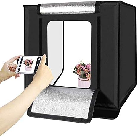 TriLine 60x60CM Professional Studio Led Lighted Product Photo Tent