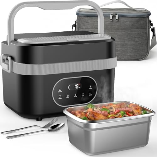 Cordless Electric Lunch Box for Adults: 1.5L Heated Lunch Box for...