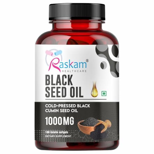 Image of Pure Organic Cold-Pressed Black Seed Oil Softgels - Non-GMO Pure Nigella Sativa Black Cumin Seed Oil for Beauty Immunity & Overall Wellness Support - Thymoquinone-Rich 1000mg Serving 100 softgels