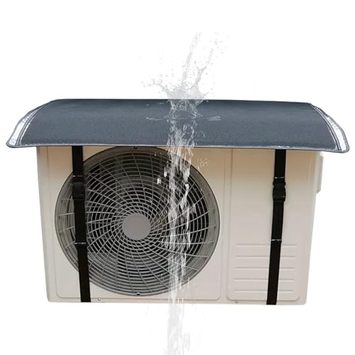Ac Covers for Outside, Mini Split for , Waterproof, Fireproof, Sound Insulation, with Adjustable Nylon Straps and Soundproofing(