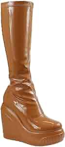 洋楽 g-rap LADY 14/STANDING TALL Amazon.com | Liliana Women's Wedge platform Mid Calf knee High
