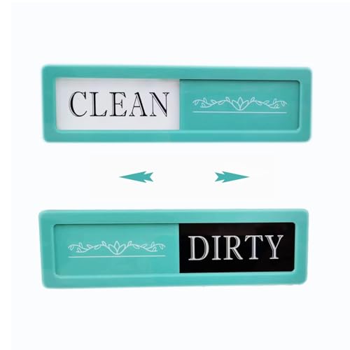 Clean Dirty Magnet for Dishwasher Mint Green Acrylic
