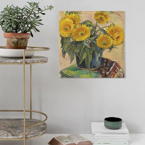 Impression sur toile tournesols Irma Stern décoration murale salon et bureau