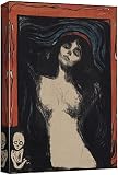 wall26 Canvas Print Wall Art Madonna by Edvard Munch People Historic Illustrations Fine Art Traditional Scenic Colorful Dark for Living Room, Bedroom, Office - 12
