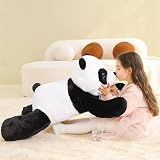 IKASA Duża panda przytulanka, ogromna pluszowa zabawka, ogromna pluszowa zabawka, 78 cm, puszysta pluszowa zabawka, miękka pluszowa zabawka, miękkie XXL XL, pluszak, słodki, prezent dla dzieci